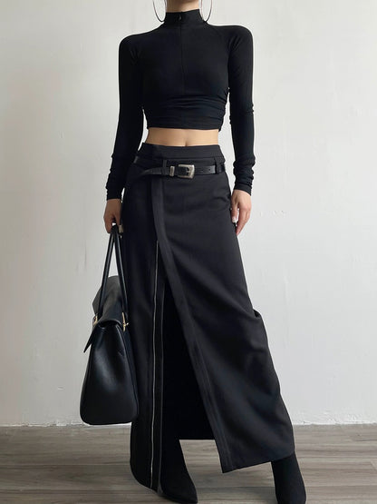 ZIP-NARROW SKIRT