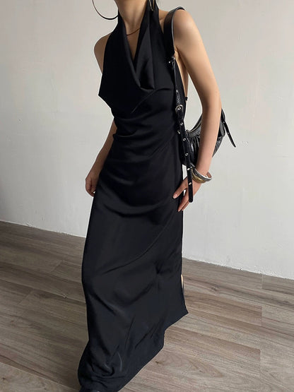 Backless Halter Dress