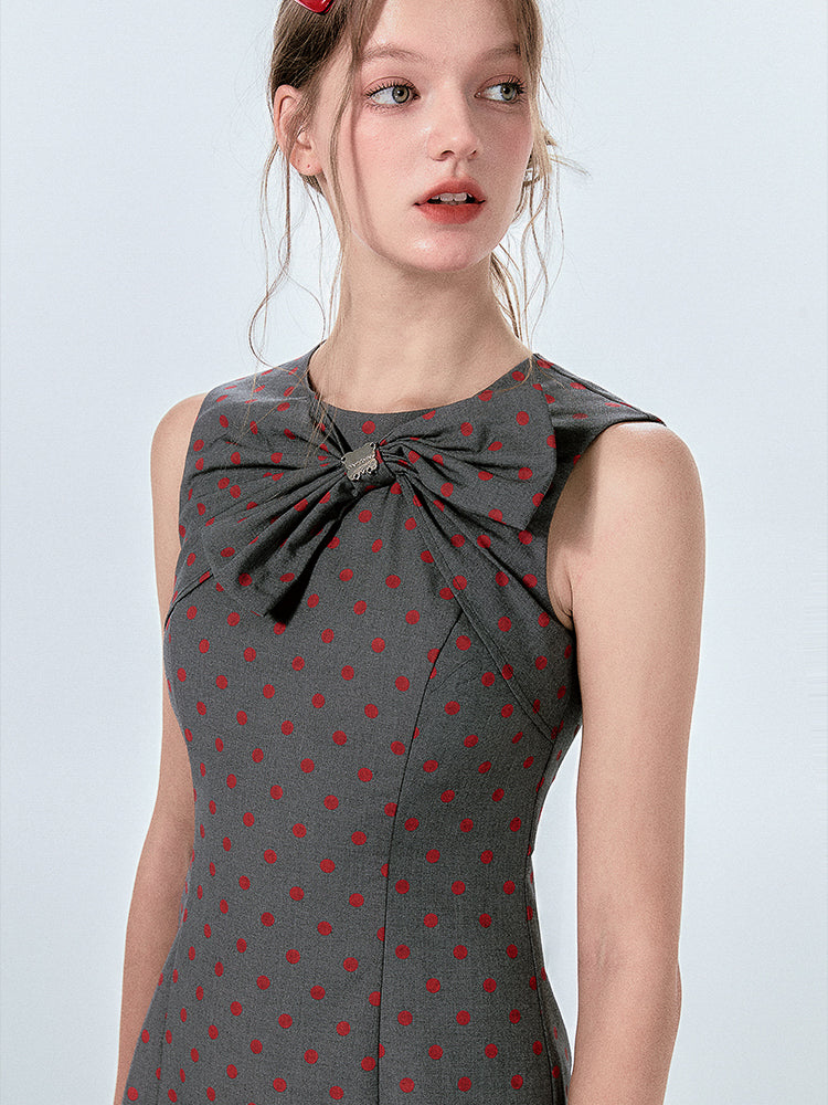 Polka Dot Ribbon Dress