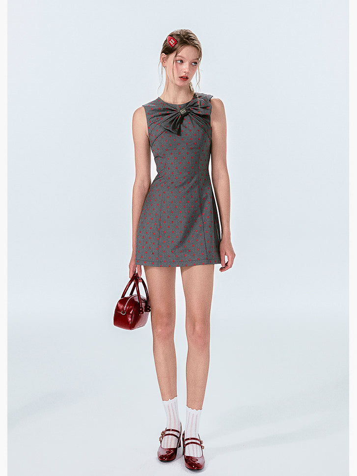 Polka Dot Ribbon Dress