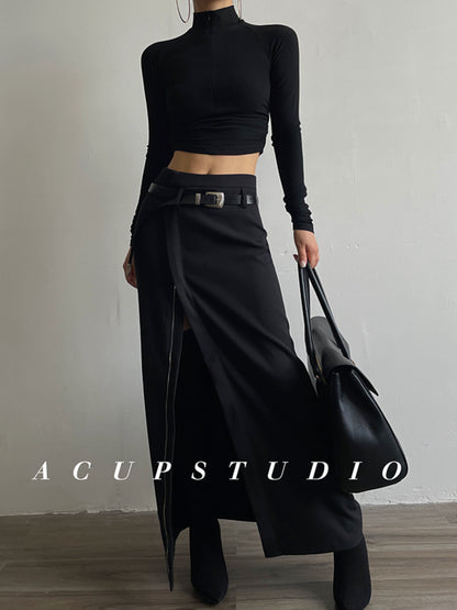 ZIP-NARROW SKIRT