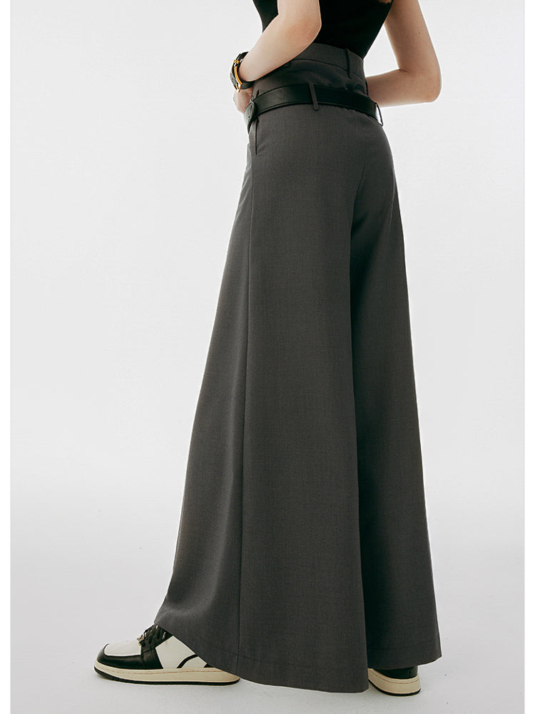 Double Belt Loop Wide Pants