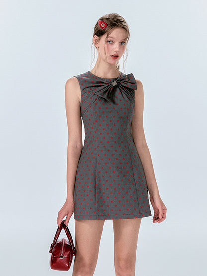 Polka Dot Ribbon Dress