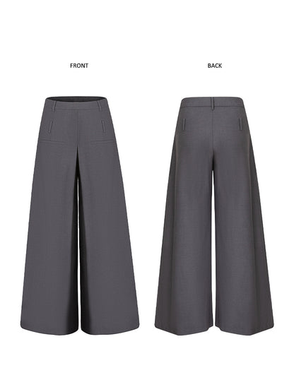 Double Belt Loop Wide Pants