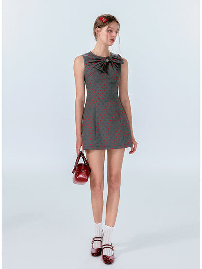 Polka Dot Ribbon Dress